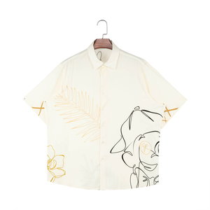 Camicie Casual a maniche corte stampate di alta qualità da uomo personalizzabili di nuovo arrivo - Product Image 1