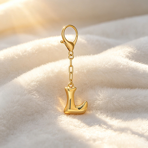 360 Rotation Zinc Alloy Key Ring Holder Personalized <b>Custom</b> Embossed Letter Logo Carabiner <b>Keychain</b> - Product Image 6