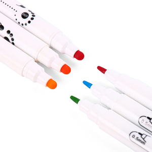 Set di Pennarelli a Doppia Punta con 12 <span class=keywords><strong>Colori</strong></span>, per Punti e Linee, Senza Applicazione di Colore, Set di Pennarelli Artistici - Product Image 3