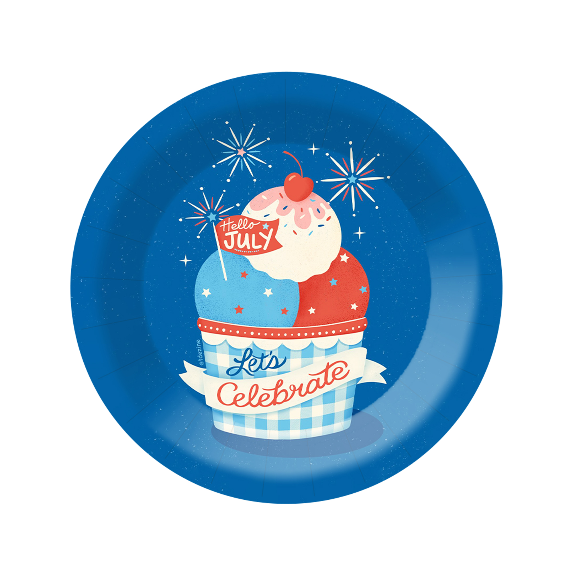 Plato de papel de 9 pulgadas * 8 unidades