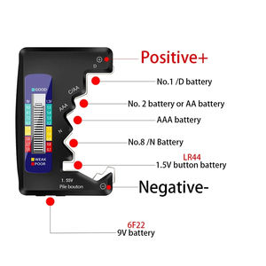 Testeur de niveau de batterie portable en gros avec indicateur de capacité, taille compacte, affichage numérique du voltage pour batteries au lithium - Product Image 2