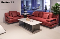 Canapé de direction moderne et minimaliste, canapé en cuir microfibre haut de gamme pour bureau de PDG