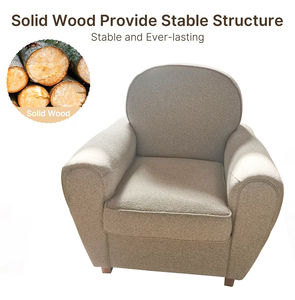 Modern <strong>Large</strong> Size Beech Accent <strong>Armchair</strong> for Single Bedroom Durable Leisure Chair for Hotel or Apartment KD Sofa Chair - Product Image 2