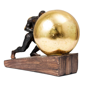 Weivista <span class=keywords><strong>Sisyphus</strong></span> ประติมากรรมตกแต่งบ้านรูปปั้นต่อสู้เครื่องประดับสำหรับห้องนั่งเล่นสำนักงาน - Product Image 2