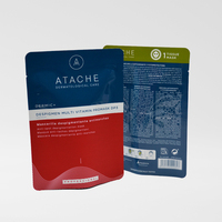 Emballage laminé imprimé sur mesure pour masque facial, pochette à trois soudures latérales
