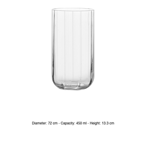 Vaso Highball 45 cl, Altura 13.3 cm, Diámetro 7.2 cm, Mixología Jazz, Luigi Bormioli - Product Image 3