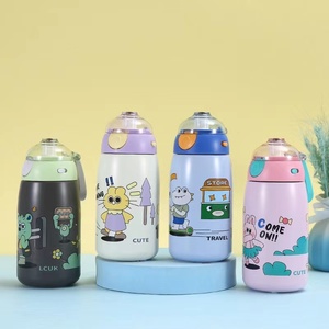 2023 nouveau design tasse d'eau d'isolation pour enfants 316 étudiants à double couche en acier inoxydable vont à l'école tasse d'isolation avec paille - Product Image 2