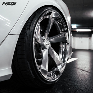 NJQS 폴리쉬드 20 22인치 5스포크 딥 컨케이브 알로이 림 스포츠카용 커스텀 퍼포먼스 단조 휠 - Product Image 1
