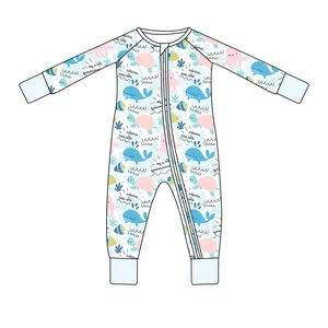 人気の夏の女の子服子供パジャマ卸売子供パジャマベビーロンパース新生児ジャンプスーツブティック衣装