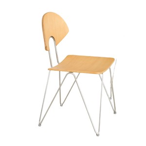 Silla de comedor de madera maciza en forma de arco, color nogal, con respaldo para comedor - Product Image 4