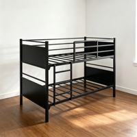 Cama de loft de acero moderno ajustable, marco de metal con acabado plateado para muebles del hogar para apartamento, dormitorio, Hotel, mercado de Oriente Medio