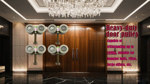 Moderne Hochleistungs-Schiebetür systeme Radschienen-Rollens ch eiben für bewegliche Türen für Bankett hallen, Villen und große Büros. - Product Image 2