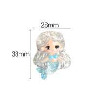 Groothandel Glitter Zee Flatback Handgeschilderde Cartoon Iabubu Kawaii HK Zeemeermin Hars Charm voor Mobiele Telefoonhoesjes Sieraden maken