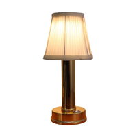 Lampe de table LED rechargeable en métal, style nordique moderne et créatif, trois couleurs, protection oculaire, intensité réglable, pour bar, restaurant, café