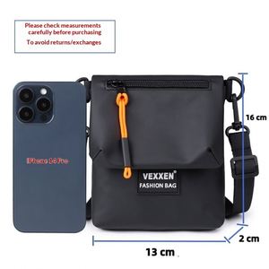 Nueva Bolsa Cruzada de PU para Hombre, Impermeable, para Guardar el Teléfono - Product Image 2