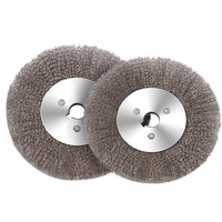Brosse à anneau en acier plat rotative pour balayeuse de route