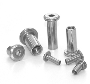 Tuercas de abrazadera de acero inoxidable 304, tuercas hexagonales de madera contrachapada biseladas de cabeza plana, Tuercas de seguridad para muebles - Product Image 1
