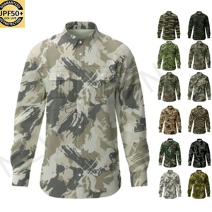 Camisa de Pesca de Camuflaje de Secado Rápido para Hombre, Manga Larga, Diseño Personalizado, Camisa de Pesca de Camuflaje de Alto Rendimiento - Product Image 1