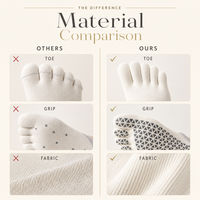 Chaussettes de yoga antidérapantes à cinq doigts JOYFIT, chaussettes de Pilates à sangles croisées, entraînement pieds nus en studio, fournisseur en gros OEM ODM
