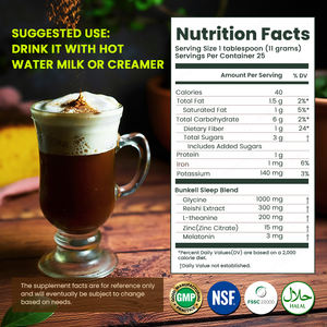 जीवन के थोक मशरूम कोको पाउडर-रीबिशी, मेलाटोनिन और एल-थीनिन, नींद और फोकस मिश्रण - Product Image 4