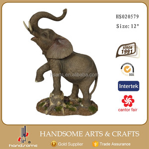 11.5 pulgadas tamaño de la <span class=keywords><strong>vida</strong></span> al aire libre grande resina elefante recuerdos estatuas - Product Image 3