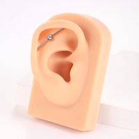 Boule de Filetage Interne en Titane G23 Barbell Industriel pour Piercing d'Oreille Helix Tragus Stud Cartilage, Remplacement de Bijoux, 1 Pièce