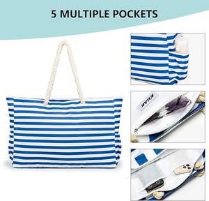 Bolsa de Playa Personalizada Reutilizable de Verano, Impermeable, con Capacidad para la Arena, Ecológica, Recubierta de Tyvek - Product Image 5