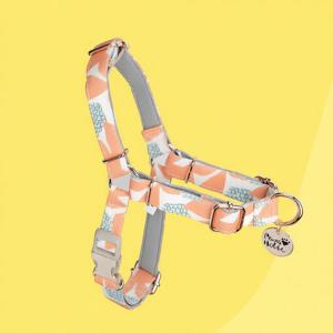 Harnais pour chien en coton respirant de luxe de qualité supérieure, taille M, avec design anti-traction et étiquette personnalisée - Product Image 1