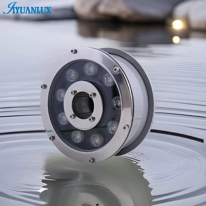 Hot Sale Waterproof 18w 6w DMX 512 RGB Color Led Underwater Fountain Light