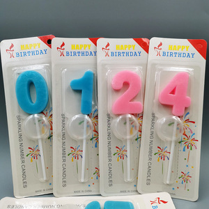 Vente chaude Party Home <span class=keywords><strong>gâteau</strong></span> <span class=keywords><strong>d</strong></span>'<span class=keywords><strong>anniversaire</strong></span> feu <span class=keywords><strong>d</strong></span>'artifice numéro bougies en gros 0-9 bougie de <span class=keywords><strong>gâteau</strong></span> de cire - Product Image 2