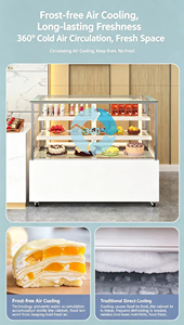 Refrigerador Exhibidor <span class=keywords><strong>de</strong></span> Pasteles <span class=keywords><strong>de</strong></span> Ángulo Recto <span class=keywords><strong>de</strong></span> Alta Calidad, Vitrina Comercial Refrigerada con Vidrio, para Panadería, Pastelería y <span class=keywords><strong>Tienda</strong></span> <span class=keywords><strong>de</strong></span> Postres - Product Image 4