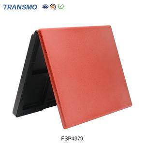 Conteneur en plastique personnalisé en gros pour palette de fards à paupières, conteneur vide, 6 couleurs, emballage carré pour fards à paupières avec miroir - Product Image 6