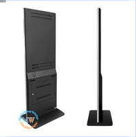 Totem Digitale con Display LCD da 55 Pollici, Supporto da Pavimento, Android, Wi-Fi, per Pubblicità Video e Segnaletica Digitale