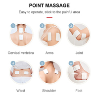 Alat Terapi Frekuensi Menengah Dual Channel Heated TENS EMS Massager dengan 50 Tingkat Intensitas, 3 Pengaturan Panas, Pereda Nyeri Tubuh, Portabel