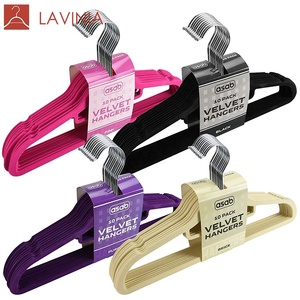Rose gold flocking velour hangers <span class=keywords><strong>de</strong></span> suspension hook - Product Image 4