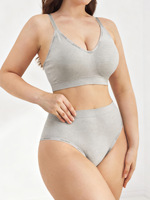 Ensemble de soutiens-gorge de sport sans couture, sans armatures, rembourrés, confortables, respirants et légers, grande taille, dos nu, style enveloppant, vente en gros