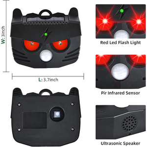 2025 nouveau répulsif solaire pour animaux nocturnes lumière clignotante étanche haute-OEM extérieur <span class=keywords><strong>oiseau</strong></span>/chat/chien/singe dissuasif électrique - Product Image 5