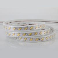 Bande de lumière LED 220 V SMD 5050 60Led/m IP67 étanche bande LED blanche chaude 220 V Volt bande LED pour chambre chambre à coucher