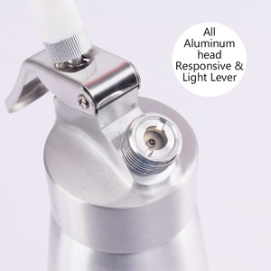 Distributeur de crème fouettée 500ml en aluminium avec support pour gaz dur - Product Image 4