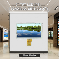 Écran LCD lisible à la lumière du soleil de 7 pouces 1024x600 AG affichage industriel d'interface TTL anti-éblouissement