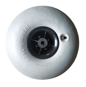 Paquete de <span class=keywords><strong>2</strong></span> neumáticos de carrito de playa de PVC de 12 pulgadas, ruedas de arena de repuesto, bomba de aire, Kayak <span class=keywords><strong>Dolly</strong></span>, carrito de canoa, andador rodante, piezas de silla de playa - Product Image 2