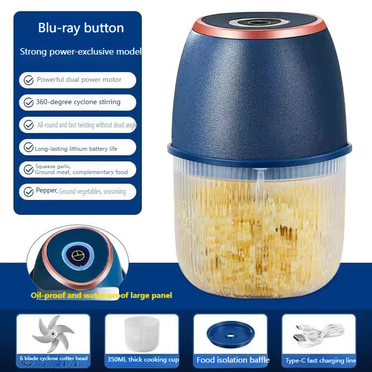 Azul - 350ML PP+6 cuchillas cortadoras