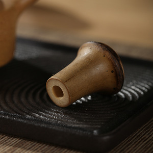 Bamboo Lid Holder For Tea Ceremony 3.5x4cm New Chinese Style Teapot Accessory - Product Image 4