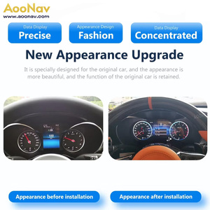 เครื่องเล่นติดแผงหน้าปัดขนาด 12.3 นิ้ว สำหรับรถยนต์เมอร์เซเดส-เบนซ์ ซี จีแอลซี รุ่น W205 X253 ปี 2015-2018 เครื่องเล่นสเตอริโอพร้อมมาตรวัดความเร็วเสมือนจริง ระบบลินุกซ์ - Product Image 3