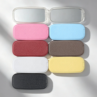 Cadeaux promotionnels, support de téléphone portable universel avec logo imprimé, transparent, en matériau ABS, anti-vibration, avec miroir