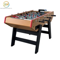 Meja Foosball Anak-Anak Beroperasi dengan Koin Meja Mainan/Permainan Ukuran Besar (8-Tongkat, 2-Pemain, Multifungsi)