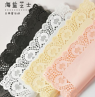 Papier d'emballage gaufré classique en dentelle au sel marin, de haute qualité, pour bouquets de fleurs, matériel artistique