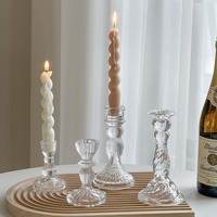 Porte-bougie en métal de luxe moderne avec perles de cristal, 60 cm de haut, centre de table pour mariage, décoration d'allée et de banquet