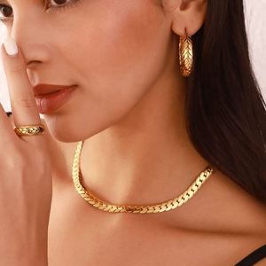 Jewellery Sets for Women Gift and Set Neckless Or <b>Earings</b> <b>Top</b>-rated Cost-effective Sourcing Glossy Finish Non-magnetic Steel - Product Image 4