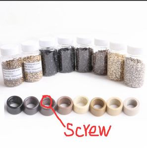 Micro anneaux pour extensions <span class=keywords><strong>de</strong></span> <span class=keywords><strong>cheveux</strong></span> humains, accessoires, micro anneaux avec vis, micro anneaux en cuivre 40366 - Product Image 4